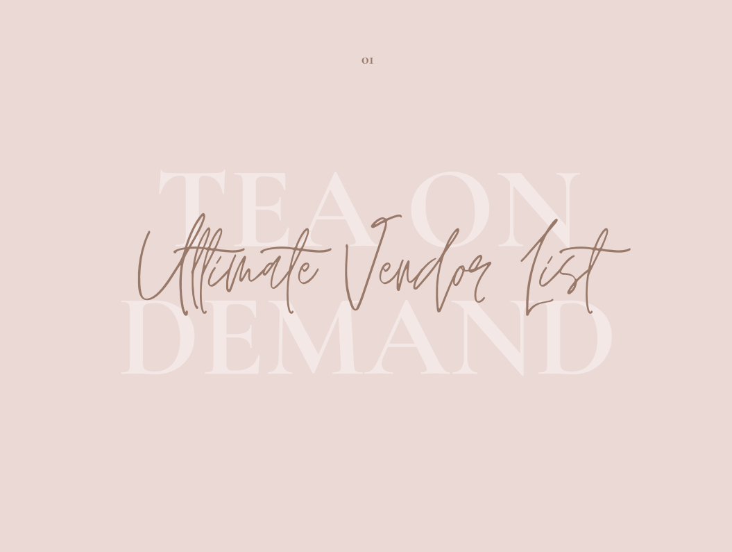 Ultimate Vendor list